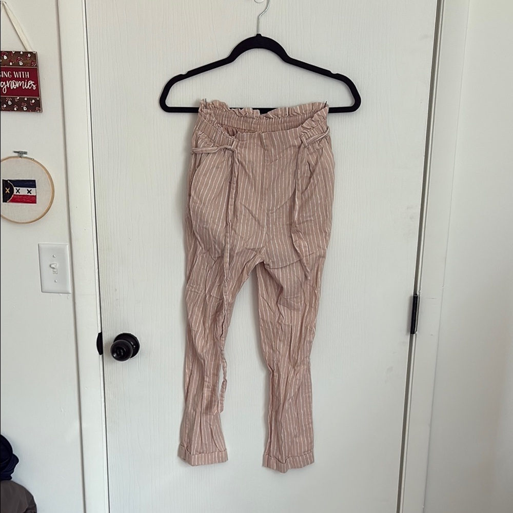 Pink Striped Pants